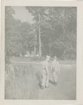 United States Air Force Airmen in Uniform Walking A Path