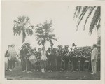 Marching Band In Front of Palm Trees