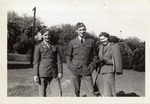 United States Air Force Airmen in Formal Uniform With a Woman