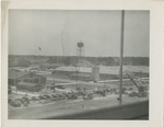 Bird's Eye View of a Town with a Water Tower