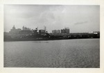 United States Ship Mississippi (BB-41) Docked at a City Port