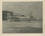 United States Air Force Air Plane in Front of the Hangar