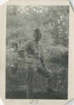 United States Air Force Airman in Uniform, Posing in Front of a Pond