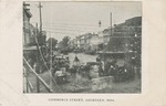 Commerce Street, Busy with People and Horse-drawn Wagons, Aberdeen, Mississippi