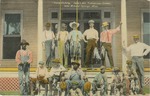 Group of Men with Fishing Gear, Iuka Lake, Tishomingo Estate, Iuka Mineral Springs, Mississippi