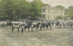 Group of Horses and Men in a Town Square, Baldwyn, Mississippi