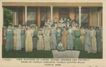 View Showing 32 Ladies, whose dresses are entirely made of Tupelo Cheviots, Tupelo Cotton Mills, Tupelo, Mississippi