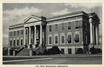 Front View of Three Story Hattiesburg, Mississippi City Hall