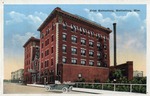 Hotel Hattiesburg, A Two Tower, Five Story Red Brick Hotel as Viewed from the Right Side of the Building, Hattiesburg, Mississippi