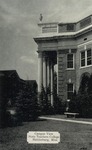 Campus View of the Side of a Two Story Buildings with White Columns, State Teachers College, Hattiesburg, Mississippi