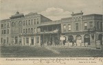 Storefronts Behind a Wooden Fence, Hattiesburg, Mississippi