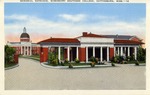 Three Red Brick Buildings at the Memorial Entrance of Mississippi Southern College, Hattiesburg, Mississippi