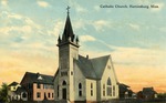 Catholic Church With Front Tower Steeple, Hattiesburg, Mississippi