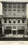 I.O.O.F (Independent Order of Odd Fellows) Building, Lodge no. 127, Front Street, Hattiesburg, Mississippi--A Three Story Building With a Horse Standing in Front