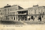 Hotel Weidman, D. B. Henly Photo Studio, and Century Drug Store on R. R. Street, Hattiesburg, Mississippi