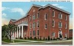Three Story Red Bricked College Hall, State Teacher's College, Hattiesburg, Mississippi