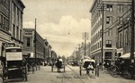 Horse and Buggy Lined Street, Main Street, Hattiesburg, Mississippi