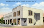 Hercules Employees' Store and Club Room, A White Two Story Concrete Square Building, Hattiesburg, Mississippi