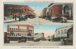 Oak Street Looking East From Post Office and Central Avenue Looking West From Woolworth Store, Laurel, Mississippi