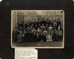 Bay Springs, Mississippi 1909 Second and Third Grade Class In Front of a Brick Building