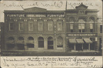 Buildings on East Front Street, Hattiesburg, Mississippi, Orr Brothers Furniture Company, Hattiesburg Tailoring Company, H. & S. Kats, Prop., Leleu Signs