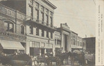 Scene on East Front St., Showing New I. O. O. F. Building, Hattiesburg, Mississippi