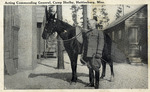Acting Commanding General Standing in Front of a Horse, Camp Shelby, Hattiesburg, Mississippi