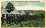 U. S. National Guard, A Company Street at the Encampment, Camp Shelby, Mississippi