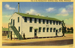 One of the Headquarters' Buildings, A Two Story White Clapboard Building at Camp Shelby, Hattiesburg, Mississippi
