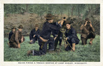 Squad Firing A Trench Mortar at Camp Shelby, Mississippi