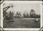 Leveling off Basketball Court, Camp Shelby, Mississippi