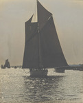 Biloxi Oyster Schooner on the Water, 1946 by Scenic South Magazine