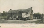 Cabin Scene at Chickasaw Bluffs, Battlefield, Men Leaning on the Porch of the Cabin, Vicksburg, Mississippi