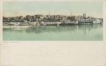 Panoramic River-view of Vicksburg with Steamboats at the Shore