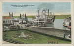 Mississippi River Steamboats at Dock, Vicksburg, Mississippi