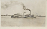 Steamboat on the Mississippi River at Vicksburg, Mississippi