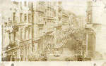 Street Scene of Buildings, Cars, and People in Constantinople