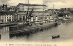 A Naval Ship in Harbor, Brest, France