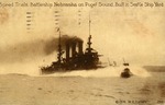 Battleship Nebraska Participating in Speed Trials in Puget Sound