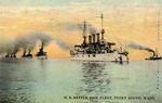 United States Battle Ship Fleet, Puget Sound, Washington