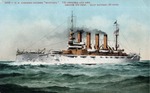 United States Armored Cruiser "Montana" on the Open Water