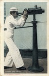 Sailor Looking Through a Telescope on Deck (Finding the Range)