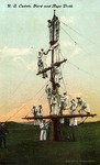 United States Navy Cadets Participating on a Yard and Rope Drill on a Ship's Mast