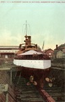 United States Battleship Oregon in a Dry Dock, Bremerton Navy Yard, Washington