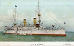 United States Ship Olympia on the Open Water