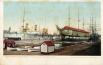 Warships and Old Ironsides, Charlestown Navy Yard, Boston, Massachusetts