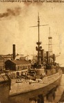 United States Ship Oregon in Dry Dock, Navy Yard, Puget Sound, Washington