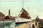 United States Cruiser Charleston Entering the Dry Dock in Bremerton, Washington