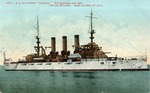United States Battleship "Virginia" on the Open Water