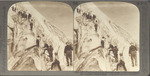 Perilous Climbing Over Ice-crags of Stevens Glacier, Mount Tacoma, Washington